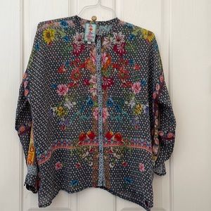 Johnny Was xs loose blouse